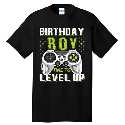 Level Up Birthday Boy Video Game Tall T-Shirt