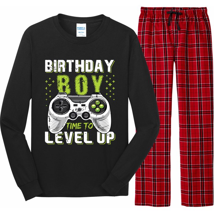 Level Up Birthday Boy Video Game Long Sleeve Pajama Set