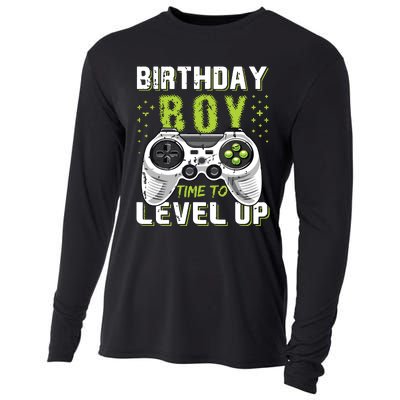 Level Up Birthday Boy Video Game Cooling Performance Long Sleeve Crew