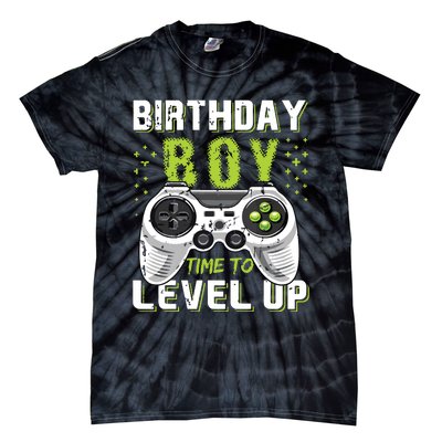 Level Up Birthday Boy Video Game Tie-Dye T-Shirt