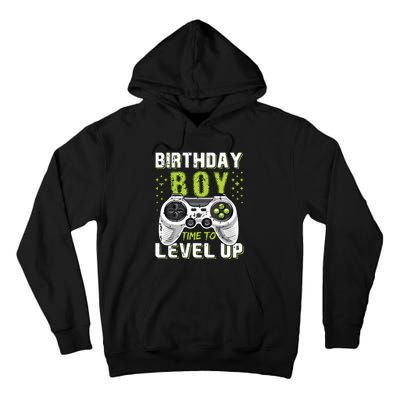 Level Up Birthday Boy Video Game Tall Hoodie