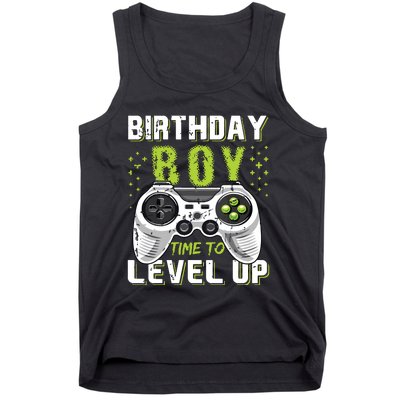 Level Up Birthday Boy Video Game Tank Top