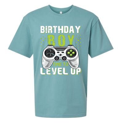 Level Up Birthday Boy Video Game Sueded Cloud Jersey T-Shirt