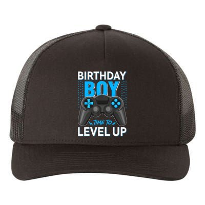 Level Up Birthday Boy Gamer Kids Party Video Game Gift Yupoong Adult 5-Panel Trucker Hat