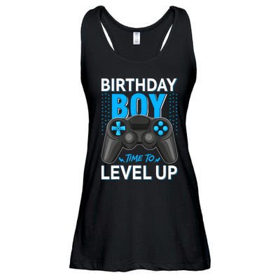 Level Up Birthday Boy Gamer Kids Party Video Game Gift Ladies Essential Flowy Tank