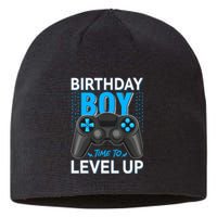 Level Up Birthday Boy Gamer Kids Party Video Game Gift Sustainable Beanie