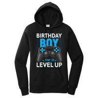 Level Up Birthday Boy Gamer Kids Party Video Game Gift Women's Pullover Hoodie