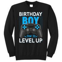 Level Up Birthday Boy Gamer Kids Party Video Game Gift Tall Sweatshirt