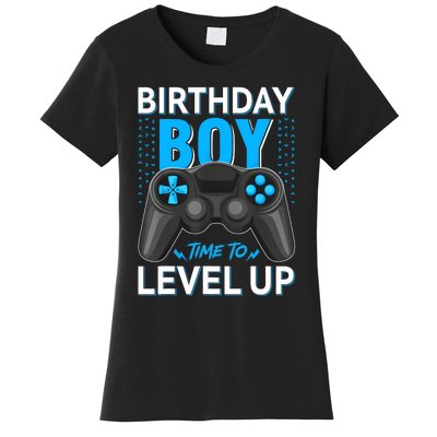 Level Up Birthday Boy Gamer Kids Party Video Game Gift Women's T-Shirt