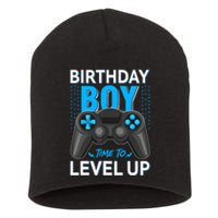 Level Up Birthday Boy Gamer Kids Party Video Game Gift Short Acrylic Beanie