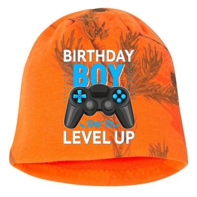 Level Up Birthday Boy Gamer Kids Party Video Game Gift Kati - Camo Knit Beanie