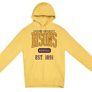 Lipscomb University Bison Est Date Premium Pullover Hoodie