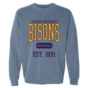 Lipscomb University Bison Est Date Garment-Dyed Sweatshirt