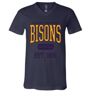 Lipscomb University Bison Est Date V-Neck T-Shirt