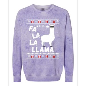 Llama Ugly Christmas Gift Sweater Gift Gift Colorblast Crewneck Sweatshirt