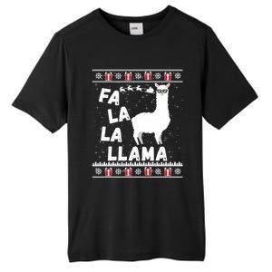 Llama Ugly Christmas Gift Sweater Gift Gift Tall Fusion ChromaSoft Performance T-Shirt