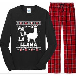 Llama Ugly Christmas Gift Sweater Gift Gift Long Sleeve Pajama Set