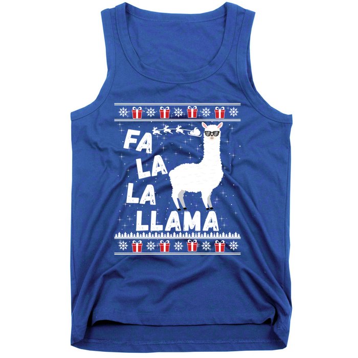 Llama Ugly Christmas Gift Sweater Gift Gift Tank Top