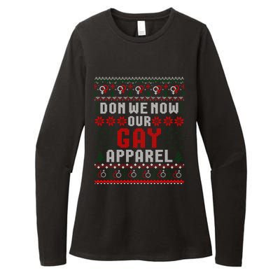 Lgbt Ugly Christmas Sweater Don We Now Our Gay Cool Gift Womens CVC Long Sleeve Shirt