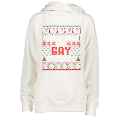 Lgbt Ugly Christmas Sweater Don We Now Our Gay Cool Gift Womens Funnel Neck Pullover Hood