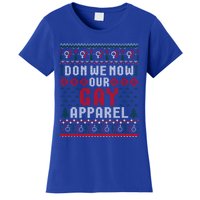 Lgbt Ugly Christmas Sweater Don We Now Our Gay Cool Gift Women's T-Shirt