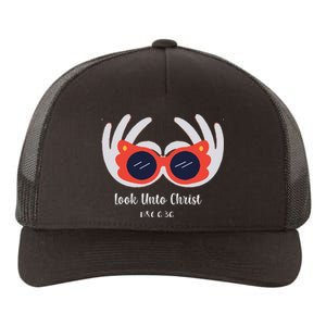 Look Unto Christ Gospel Theme 2025 Yw Ym D&C 636 Yupoong Adult 5-Panel Trucker Hat