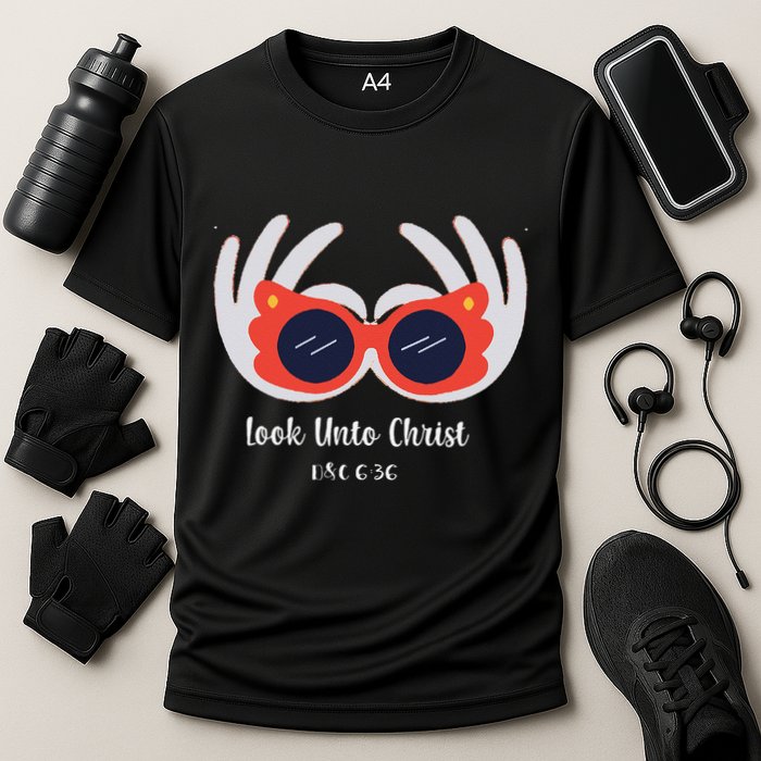 Look Unto Christ Gospel Theme 2025 Yw Ym D&C 636 Cooling Performance Crew T-Shirt