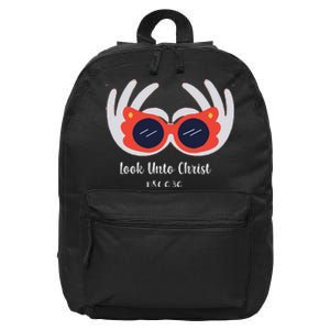 Look Unto Christ Gospel Theme 2025 Yw Ym D&C 636 16 in Basic Backpack