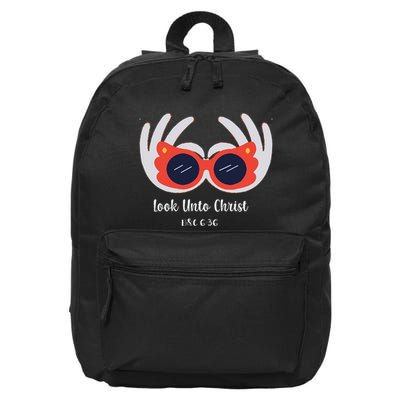 Look Unto Christ Gospel Theme 2025 Yw Ym D&C 636 16 in Basic Backpack