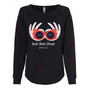 Look Unto Christ Gospel Theme 2025 Yw Ym D&C 636 Womens California Wash Sweatshirt