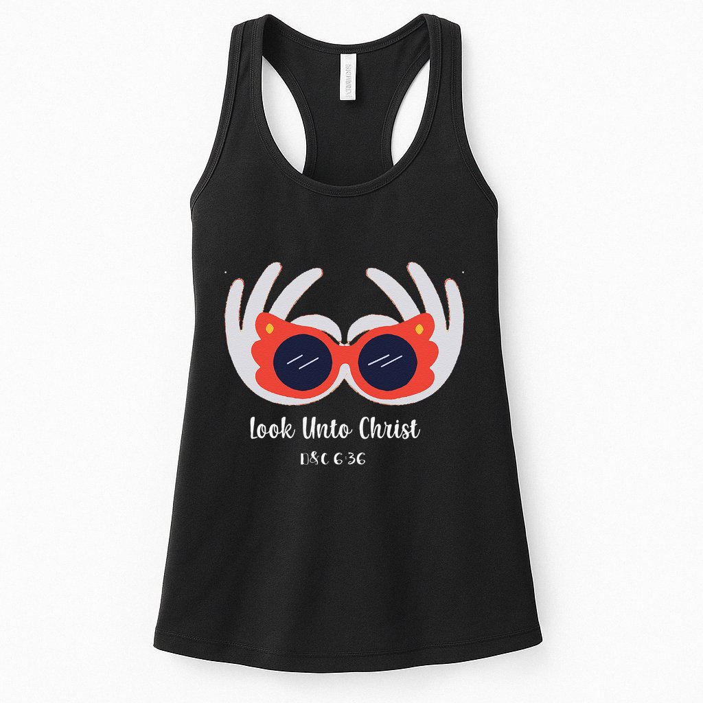 Look Unto Christ Gospel Theme 2025 Yw Ym D&C 636 Womens Tank Top