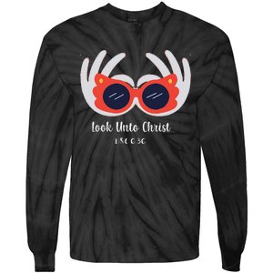 Look Unto Christ Gospel Theme 2025 Yw Ym D&C 636 Tie-Dye Long Sleeve Shirt