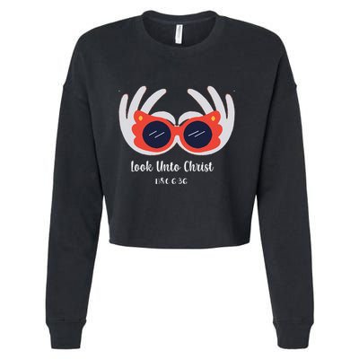 Look Unto Christ Gospel Theme 2025 Yw Ym D&C 636 Cropped Pullover Crew