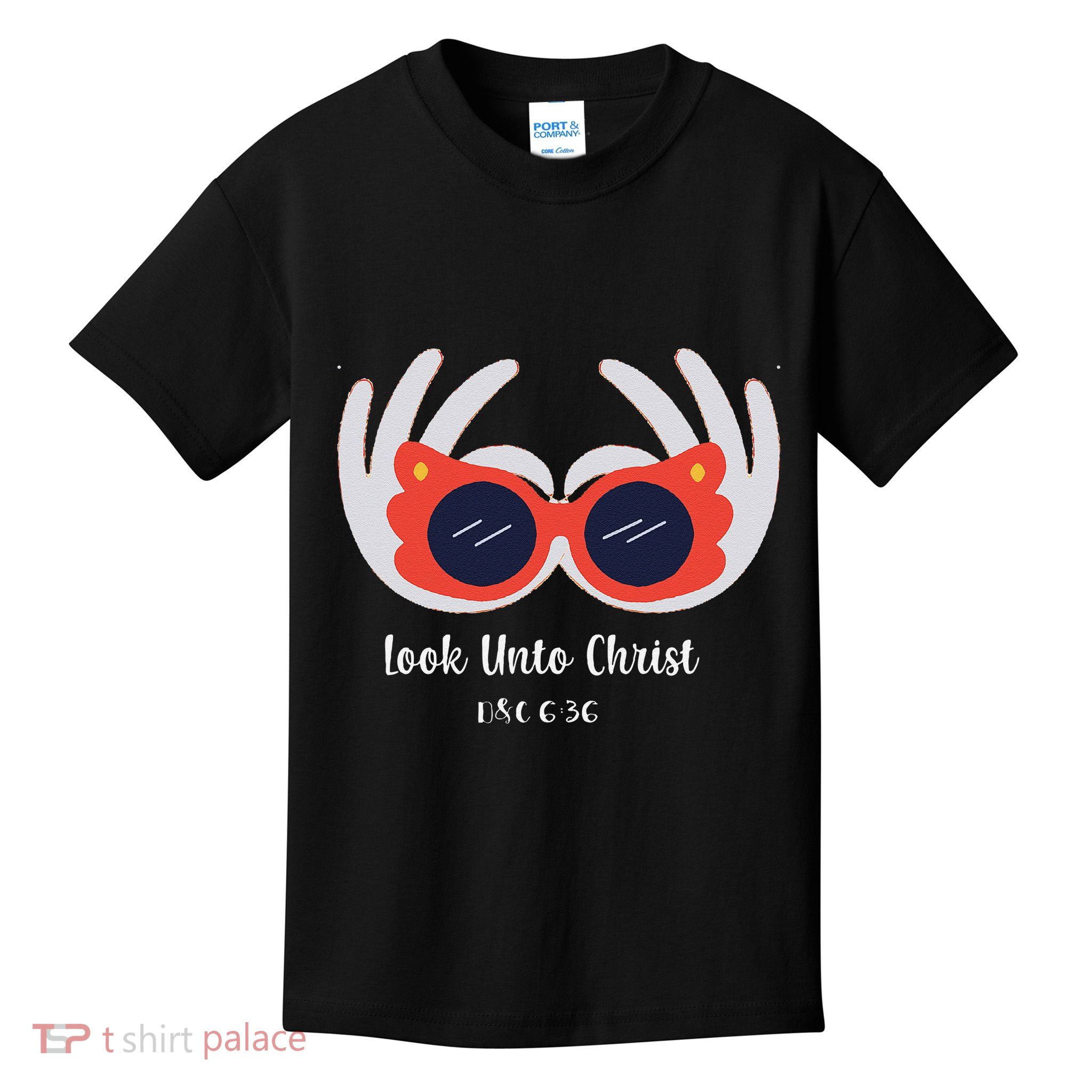 Look Unto Christ Gospel Theme 2025 Yw Ym D&C 636 Kids T-Shirt