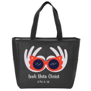 Look Unto Christ Gospel Theme 2025 Yw Ym D&C 636 Zip Tote Bag