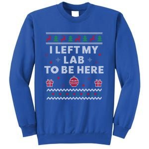 Lab Ugly Christmas Funny Science Xmas Gift Tall Sweatshirt