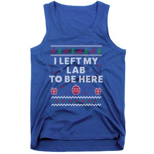 Lab Ugly Christmas Funny Science Xmas Gift Tank Top