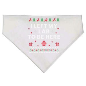 Lab Ugly Christmas Funny Science Xmas Gift USA-Made Doggie Bandana