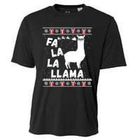 Llama Ugly Christmas Gift Cooling Performance Crew T-Shirt