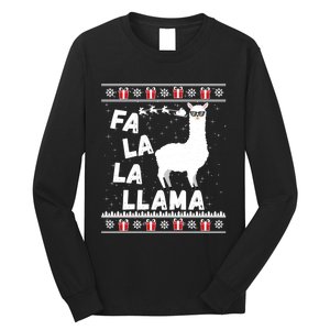 Llama Ugly Christmas Gift Long Sleeve Shirt