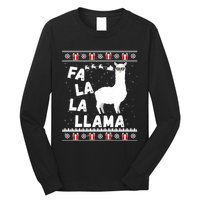 Llama Ugly Christmas Gift Long Sleeve Shirt