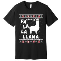 Llama Ugly Christmas Gift Premium T-Shirt