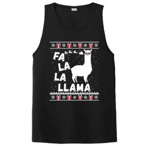 Llama Ugly Christmas Gift PosiCharge Competitor Tank