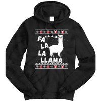 Llama Ugly Christmas Gift Tie Dye Hoodie