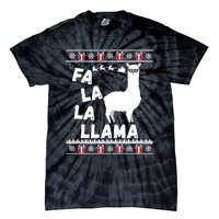 Llama Ugly Christmas Gift Tie-Dye T-Shirt