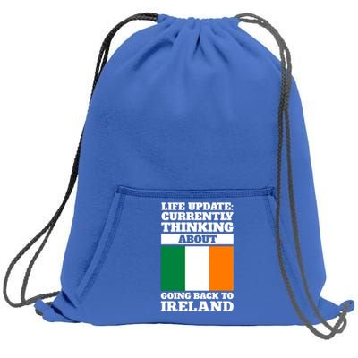 Life Update: Currently Thinking Ireland Irish Roots Cute Gift Sweatshirt Cinch Pack Bag