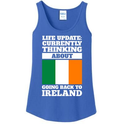 Life Update: Currently Thinking Ireland Irish Roots Cute Gift Ladies Essential Tank