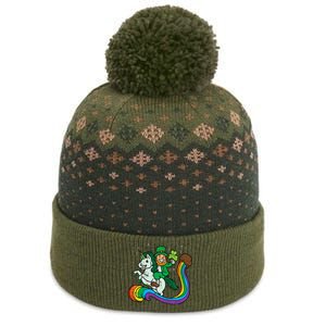 Leprechaun Unicorn Cute St Patricks Day The Baniff Cuffed Pom Beanie