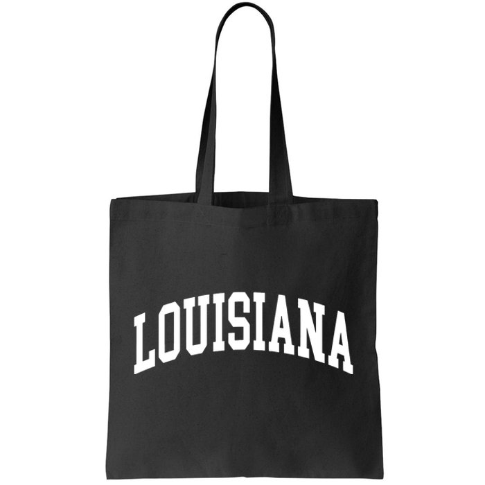 Louisiana Us College Font Proud American Usa States Tote Bag