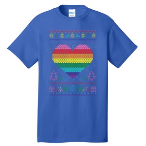 Lgbt Ugly Christmas Sweater Christmas Gift Tall T-Shirt